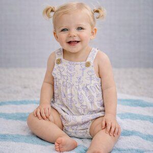 Wilson & Frenchy Organic Crinkle Bodysuit - Flow, 6-12mths NWT